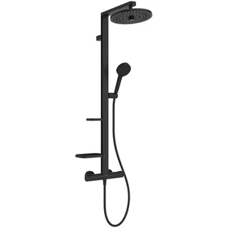Ideal Standard Ceratherm Alu+ Duschsystem mit Thermostat Schwarz Matt BD583XG