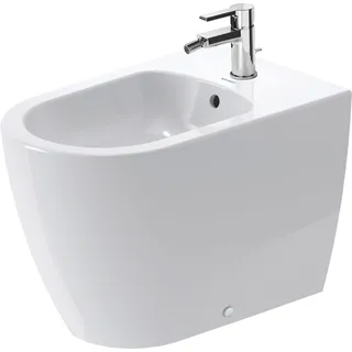 Duravit ME by Starck Stand-Bidet, back to wall Ausführung, mit Überlauf, 1 Hahnloch, Ausladung 600mm, 228910AA00, Farbe: Weiß Hochglanz mit DuraShield