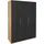 Drehtürenschrank Level by fresh to go 150 x 216 x 58 cm Grau