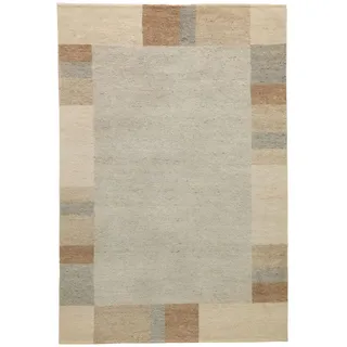 Natur Pur Wollteppich Terra 70x140 cm , Grau , Textil , Gestreift , Rechteckig , 70x140 cm , Care & Fair , für Fußbodenheizung geeignet , Teppiche und Böden, Teppiche, Schafwollteppiche