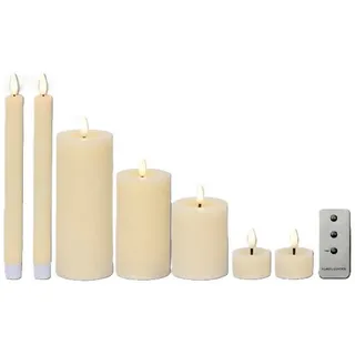 Ambia Home Led-Kerze , Creme , Kunststoff, Paraffin , 3 mm , RoHS, drei A, Ce , Timerfunktion , Dekoration, Kerzen & Kerzenhalter, LED-Kerzen