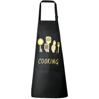 Vicloon Grillschürze für Männer, Verstellbare Schürze mit 2 Taschen,Bändern Küchenschürze für Männer, Wasserdicht küchenschürze Geschenk,Küchenschürze für Erwachsene Unisex