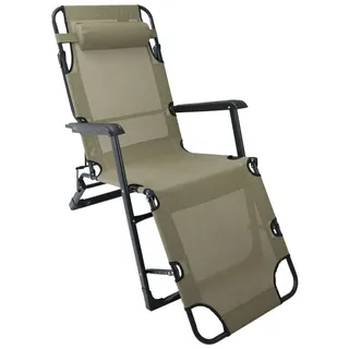 Liegestühle Klappbar Zero Gravity IN Beige