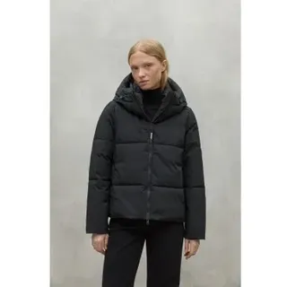 ECOALF für Damen. MCWGAJKIPALA0274W24-319 Ipala Mantel Schwarz (L), Lässig, Recyceltes Polyester, Nachhaltig