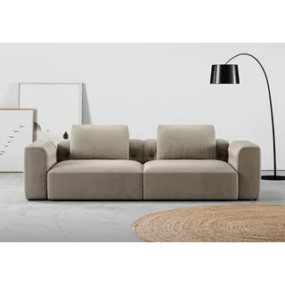 Home affaire 2,5-Sitzer »Cushid« Modulsofa, bestehend aus 2 Teilen, Breite 268 cm, beige