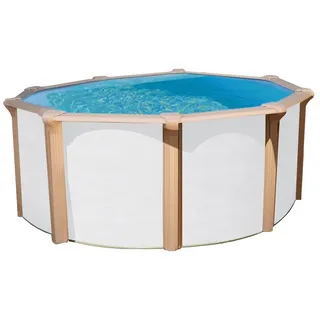 Pool , Braun, Weiß , Kunststoff , 132 cm , Freizeit & Co, Pools & Wasserspaß, Pools