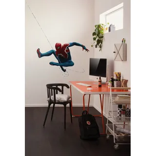 KOMAR "Marvel Spider-Man Epic Swinging", 70 x 100 cm (Breite x Höhe) - Kinderzimmer, Wandsticker,