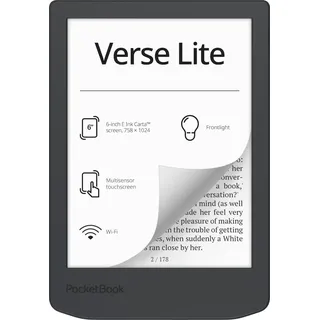 PocketBook Verse Lite 2023 8 GB ohne Werbung Grau