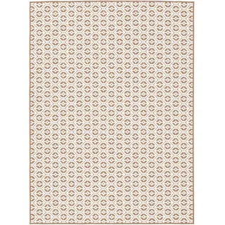 Pergamon In- UND Outdoor Teppich Beidseitig Cape Cod , Beige , Textil , 100x300 cm , Teppiche und Böden, Teppiche, Outdoorteppiche