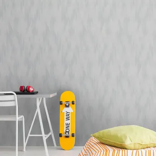 Livingwalls Travel Styles Vliestapete - Tapete mit Karomuster in Grau und Weiß - skandinavische Wandtapete für verschiedene Räume in 10,05 m x 0,53 m