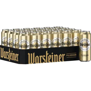 Warsteiner Premium Pilsener Bier, mild süffiges Pils, Dosenbier EINWEG (24 x 0.5 L Dose)