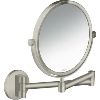 hansgrohe AXOR UNIVERSAL Circular Rasierspiegel, schwenkbar, neigbar, 42849800, Farbe: Stainless Steel Optic