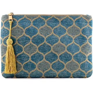 Otto Angelino Damen Otto97 Clutch, Blauer Tropfen, Einheitsgröße EU