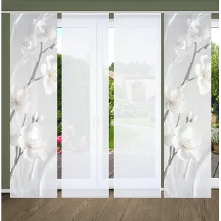 home in green LAIRA Schiebegardine Paneelwagen 60 x 245 cm Beige 4 Stk.