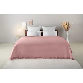 OTTO home Violetta Bettüberwurf 140 x 210 cm Rosa