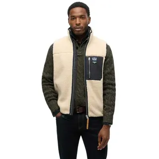 Superdry Vintage Retro Weste - Oatmeal Beige - L