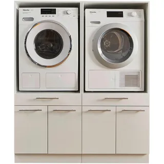 laundreezy Mehrzweckschrank-Set »LAUNDREEZY LDSK2«, Weiß