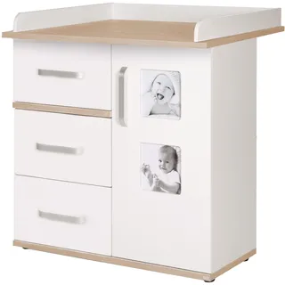 roba Pia San Remo Eiche/weiß schmal