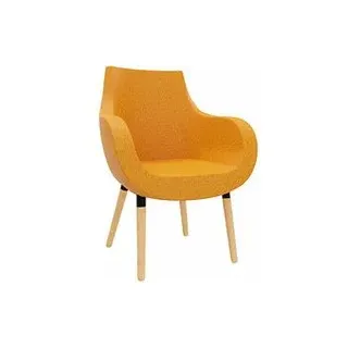fm Besuchersessel Pirum orange buche, gebeizt Stoff 71,0 x 72,0 x 87,0 cm, 1 St.