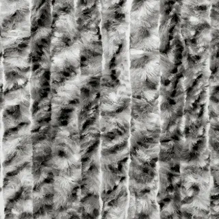 Moritz Flauschvorhang aus Chenille 90 x 220 cm dunkelgrau grau meliert Türvorhang als Fliegenschutz Insektenschutz für Camping Wohnwagen - Dunkelgrau, Grau