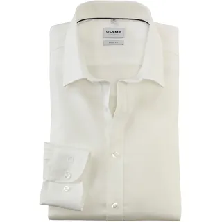 Businesshemd OLYMP "Level Five body fit", Herren, Gr. 39, N-Gr, beige (hellbeige), Web, Obermaterial: 97% Baumwolle, 3% Elastolefin, Hemden Businesshemd