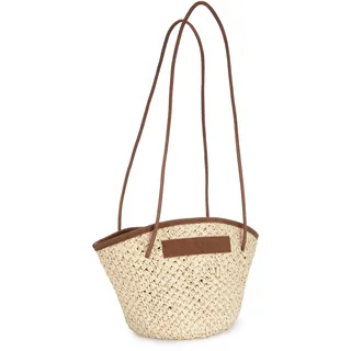 LASCANA Strandtasche Shopper Papierstroh Beige