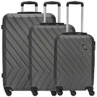 Travelite Quick Trolley Koffer-Set 3-tlg. grau/anthrazit