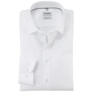 Olymp Businesshemd »Level Five body fit« schlichtes Design, weiß,