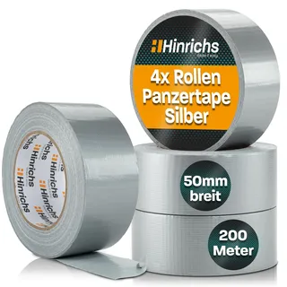 Hinrichs Gewebeband 4 Rollen 50 m x 50 mm
