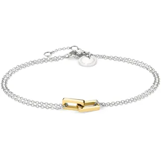 Liebeskind Berlin Festive Mini Link Armband Edelstahl goldfarben 20 cm