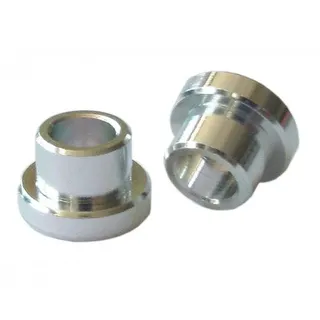 KindShock Paar Alu Buchse Auge Dämpfer 12mm Bohrung 8mm für 24mm Aufbaustärke.... - Silber