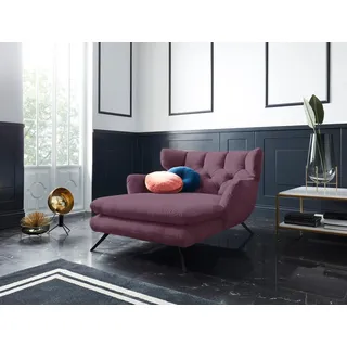 Candy Loveseat Beatrice Samt 126 x 95 x 160 cm Rot