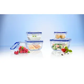 Click`n Store 802321 10tlg. Frischhaltedosen-Set Gefrierdosen  275-2400ml