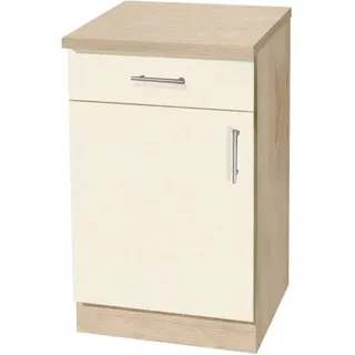 WIHO KÜCHEN Unterschrank Kiel 40 x 50 x 85 cm Beige