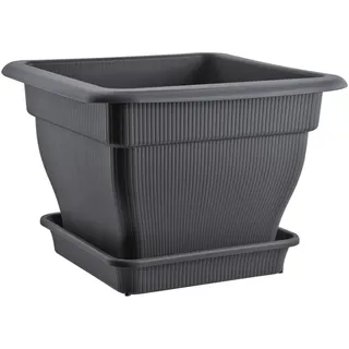 XL Pflanzkübel Blumentopf 48x48cm Wasserspeicher Pflanztopf Blumenkübel 33 Liter