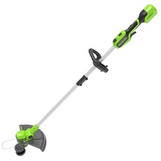 Greenworks 24V Akku Rasentrimmer & Kantenschneider mit Rad für mittelgroße Gärten, 33cm Schnittbreite, automatischer Vorschub 2mm Nylonfaden, OHNE 24 V Akku & Ladegerät, 3 Jahre Garantie GD24LT33