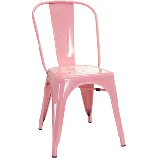 Mid.you Stuhl , Rosa , Metall , konisch , 44x84x54 cm , stapelbar , Esszimmer, Stühle, Esszimmerstühle