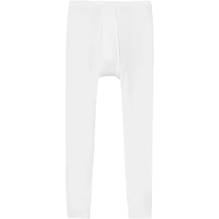 SCHIESSER Original Doppelripp Unterhose 3/4-lang mit Eingriff weiss L