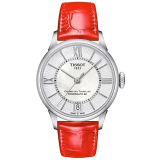 Tissot T099207161180 Automatic 5 Atm 32 Mm Damenuhr - Grey / Red / White - One Size