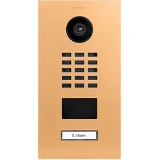DoorBird D2101V IP Video Türstation, Safrangelb (RAL 1017) | Video-Türsprechanlage mit 1 Ruftaste, RFID, HD-Video, Bewegungssensor