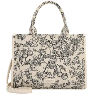 Shopper TAMARIS "Shopper TAS Katima", Damen, Gr. B/H/T: 33cm x 25cm x 12cm 0, beige (beige 400), Polyester, Taschen Shopper
