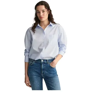 Gant Relaxed Fit Poplin Langarmhemd - Light Blue - 38