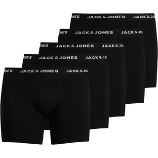 JACK & JONES Huey Boxershorts 5 Einheiten Black / Detail Black / Black 6XL