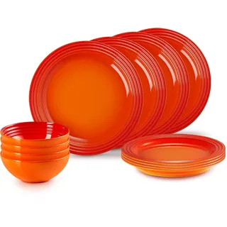 Le Creuset Geschirrset 12-tlg. rot