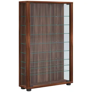 VCM Vitrine Lumo Mini 59 x 90 x 18 cm Braun
