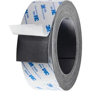 Magnetband selbstklebend, stark 50 mm | 1.5 mm | 5 m, Ferrit, schwarz