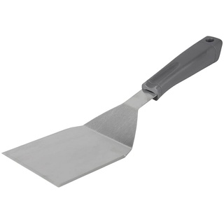 RUECAB - Grillspatel, Raclette Placha, Langer Pfannenwender aus Edelstahl für Plancha, Langer Schaber aus Edelstahl für Plancha – Griff aus Kunststoff – Länge: 34,5 cm – aus Edelstahl