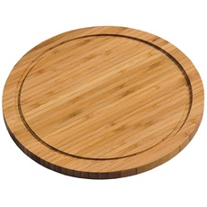 Bild 58442 Fleischteller Ø 25 cm aus FSC®-zertifiziertem Bambus/Vesperteller/Pizzateller/Holzteller/Schneidebrett