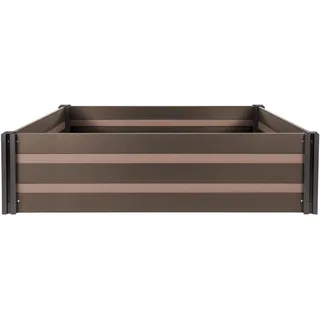 Hochbeet G21 Crop Duo 210 x 143 x 57, WPC, Nussbaum - Braun