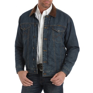 Wrangler Herren Concealed Carry Blanket Lined Denim Jacket Jeansjacke, Vintage Wash, Small